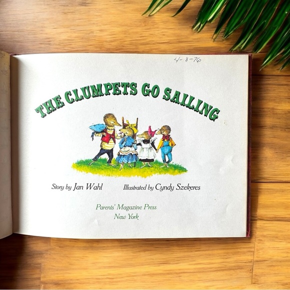 VINTAGE 1975 “The Clumpets Go Sailing” by Jan Wahl Illustrated by Cyndy Szekeres - Picture 6 of 12